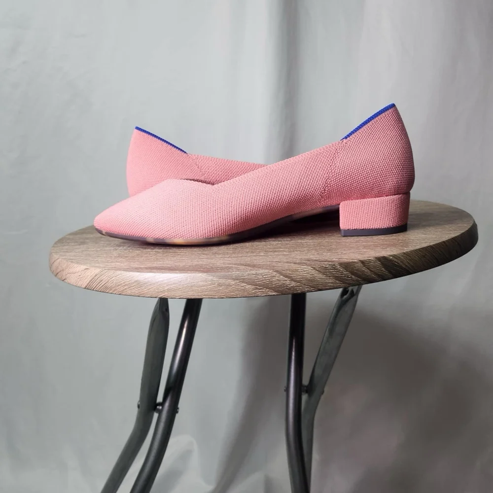 Rothy’s Women’s The High Point In Love Insole In Tulip Pink Shoes 7.5 Preppy